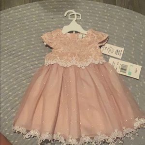 Beautiful blush pink lace dress